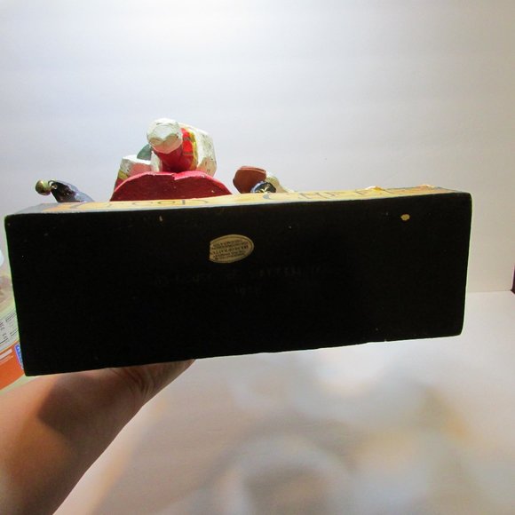 vtg House of Hatten 1998 Good Cheer Santa with 2 geese large Christmas figure - Picture 12 of 12